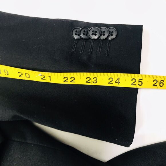 Ben Sherman Blazer BLACK Wool Ticket Pocket 2 Vent 40 Sport Coat Preppy Career - Picture 10 of 15